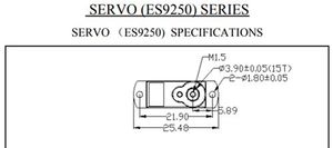 Wholesale Price Original ES9250 Mini Digital Metal Gear For <b>RC</b> Racing <b>Drone</b> Quadcopter Fixed-Wing Accessories - Product Image 5