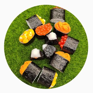 Œufs <span class=keywords><strong>de</strong></span> poisson artificiels pour sushi, modèle en PVC, nourriture japonaise, vitrine, accessoires <span class=keywords><strong>de</strong></span> photographie, décoration, ornement en résine réaliste - Product Image 1