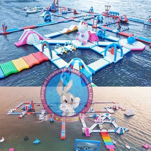 En25649 nhà thương mại sử dụng Inflatable nổi công viên nước nước chơi thiết bị cho biển hồ sông hồ bơi ở New Zealand - Product Image 2