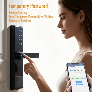 Cerradura Inteligente Nueva con Combinación Digital Biométrica Inteligente, Huella Dactilar, Contraseña, Cerradura Inteligente Tuya Ttlock para Puerta de Madera - Product Image 5