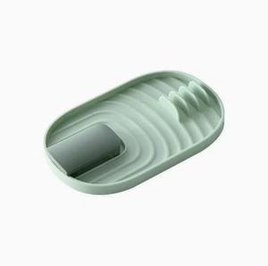 Soporte para espátulas y tapas de cocina, organizador de espátulas para el hogar, soporte de almacenamiento de cocina, soporte de plástico para tapas. - Product Image 4