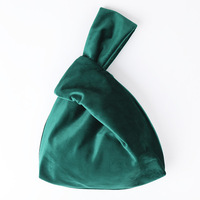 Pochette à cordon en forme de calebasse en velours blanc rouge noir rose vert-Sacs d'emballage cadeaux et de mariage pour perruques parfum huiles essentielles