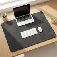 Tapis de bureau anti-dérapant en velours technologique doux et protecteur avec coins arrondis pour la maison et le bureau
