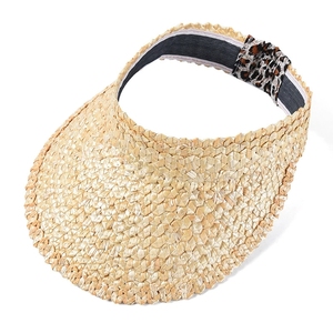 Nuovo Design Cappello con Visiera in Paglia Naturale per Donne Signore Spiaggia Resort Vacanze Viaggi Protezione <span class=keywords><strong>UV</strong></span> Solare - Product Image 2