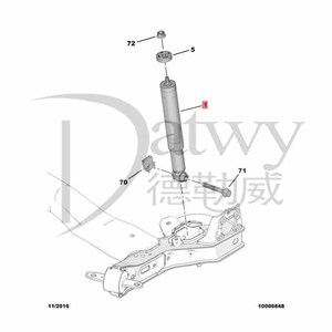 OE YL00318980 6936,65 9824958980 9830295380 9830295580 YL00731680 YL00318980 <span class=keywords><strong>Peugeot</strong></span> 3008 Amortiguador trasero (marca original) - Product Image 5