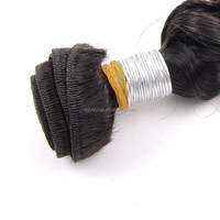 HW02 gros cheveux humains Remy vague profonde Extensions de cheveux cheveux brésiliens crépus bouclés 100g 1 pièce naturel noir brut non transformé