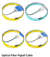 Harga Pabrik 1 Core Outdoor G657A1 Sc Upc Kabel Patch Drop Fiber FTTH Komunikasi Konektor Biru dan Hijau