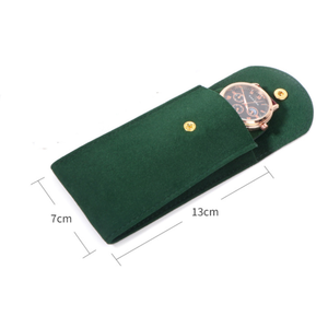 Estuche de terciopelo de lujo para reloj, bolsa de almacenamiento vintage para reloj, funda suave para reloj para viajes de negocios - Product Image 6