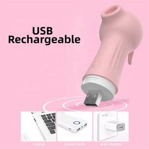 Vibromasseur de <span class=keywords><strong>gode</strong></span> à 7 fréquences pour femmes adultes avec <span class=keywords><strong>ventouse</strong></span> pour la stimulation du clitoris - Product Image 4