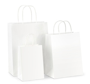 <span class=keywords><strong>Bolsas</strong></span> <span class=keywords><strong>de</strong></span> <span class=keywords><strong>papel</strong></span> <span class=keywords><strong>de</strong></span> embalaje con logotipo personalizado, color blanco, con mango, venta al <span class=keywords><strong>por</strong></span> <span class=keywords><strong>mayor</strong></span> - Product Image 1