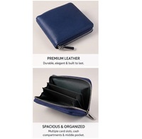 Dompet Kulit Asli Buatan India untuk Pria dengan Banyak Slot Kartu Dijual
