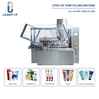 Machine de remplissage et de scellage automatique à grande vitesse pour tubes en aluminium, idéale pour les crèmes cosmétiques, lotions, gels et pâtes.
