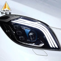 Upgrade Lampu Depan Mobil Terbaru Racing Parts Cars BQD04 Lampu Depan Retrofit LED untuk Mobil Mercedes-Benz W166 2012-2015