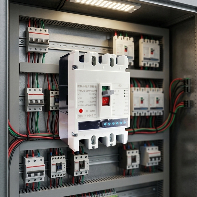 YIFA Molded case Circuit Breaker with Electronic Trip Unit and Adjustable Multi-stage protection Functions.