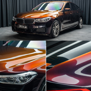 Brillant <span class=keywords><strong>Streaming</strong></span> Noir Charme Rouge Extensible Sans Bulles Anti-Rayures Auto-Guérison Installation Véhicule Voiture Wrap Vinyle <span class=keywords><strong>Film</strong></span> - Product Image 3