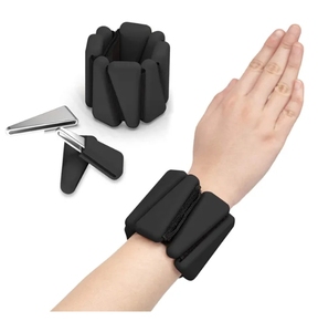 Bracelet lesté réglable pour cheville et poignet, sport, yoga, fitness, velcro, silicone, jogging, bracelet lesté - Product Image 5