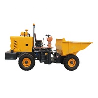 Promotion : Mini-dumper chinois diesel à benne basculante, capacité 2-3 tonnes, avec transmission automatique et moteur facile à entretenir