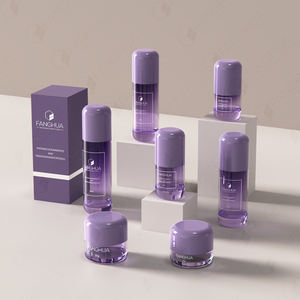 مجموعة تغليف مستحضرات تجميل فاخرة ملونة شفافة على طراز أمريكا مع غطاء بلاستيكي حلزوني دائري - Product Image 1