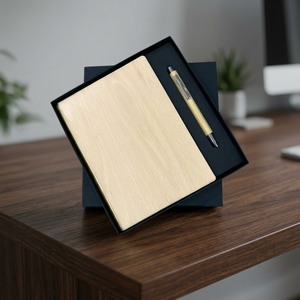 Agenda exécutif A5 en PU avec couverture rigide et stylo métallique, 100 feuilles, impression UV de qualité supérieure, coffret cadeau pour le bureau, les affaires et la profession - Product Image 4