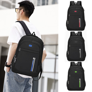 Men's Business <b>Backpack</b> 16-Inch Large Capacity Laptop <b>Compartment</b> Travel <b>Backpack</b> Solid Color Shoulder Straps - Product Image 1