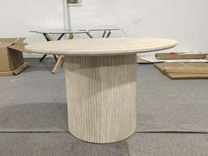 Mesa de comedor redonda MDF moderna de Gran oferta | Diseño compacto para espacios pequeños - Product Image 2