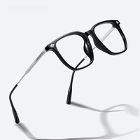 Gafas Ópticas de Prescripción Unisex con Marco Metálico Cuadrado, Fotocromáticas, con Bloqueo de Luz Azul, Tamaño Grande, Venta al Por Mayor