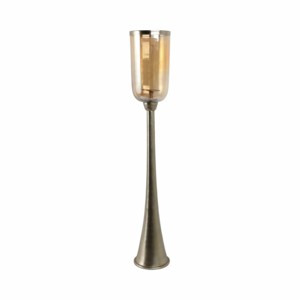 Glass Hurricane <b>Candle</b> Holder Tall Decorative Pillar <b>Taper</b> Candlestick for Table Home Decor - Product Image 2