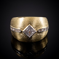 Grandes bagues en zircon cubique pour femmes, Texture tendance, finition satinée, bijoux, accessoires, grand doigt, 008510