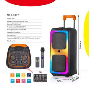 Excellent système de sonorisation <span class=keywords><strong>DJ</strong></span> RVB NDR-1097 avec batterie, haut-parleur audio sans fil de 8 pouces pour fêtes en extérieur - Product Image 4