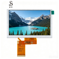 Écran LCD TFT 5 pouces, résolution 480x272, luminosité 500 nit, interface RGB 40 broches, marque BOE, température de fonctionnement -20°C~70°C