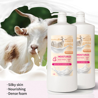 Gel Douche au Lait de Chèvre Biologique en Gros Nourrissant Doux Lisse Rafraîchissant Nettoyant Doux Éclaircissant Gel Douche Soie