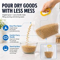 Pochette refermable transparente à bec verseur pour la conservation des aliments, longue durée de conservation, pour usage domestique