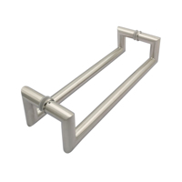 Poignée de porte extérieure en bois et verre de haute qualité SS316, poignée de porte en acier inoxydable de qualité 316