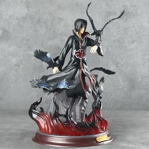 Statua GK Anime di <span class=keywords><strong>Itachi</strong></span>, Modellino in PVC, Ornamento da Scrivania, Esposizione Fiamma Nera per Collezionisti - Product Image 3
