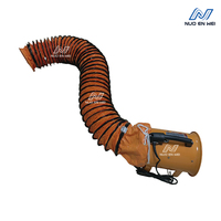 Conduit flexible industriel résistant à la déchirure, tuyau de ventilation en PVC étanche avec clips en acier inoxydable