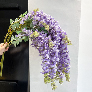 Vides colgantes artificiales al por mayor y glicinia floral de seda para el día de la madre decoración navideña del hogar de larga duración 3-5 años - Product Image 5