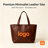 Sac fourre-tout en cuir véritable de qualité supérieure, grande capacité, simplicité urbaine, minimaliste, sac à bandoulière pour tous les jours, faible MOQ, stock disponible
