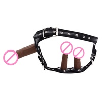 Culotte à trois têtes pour femmes, pour masturbation, usage lesbien, godemiché portable et jeu anal, jouet sexuel féminin pour femme