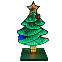 Enseigne LED électronique personnalisée Père Noël 3D en acrylique effet néon pour logo d'entreprise et éclairage nocturne