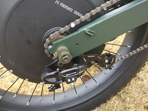 New <strong>Model</strong> 15000W Electric Bike 120KM/H Fat Ebike 4.0 Matte Army Green Colour Popular in USA Market - Product Image 5