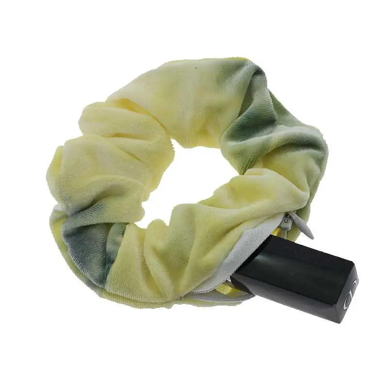 Geheime Pocket Wholesale Custom Grote Satijnen Scrunchy Haarbanden Hoofdband Echt Zijde Grote Oversized Designer Hair Scrunchies