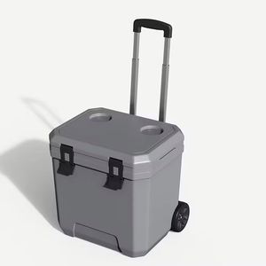 Glacière portable 24L avec poignée télescopique et roulettes – Glacière professionnelle rigide isolée, très demandée - Product Image 6