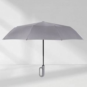 Outdoor Satisfaction Guarantee Promotional Automatic Wedding Umbrella 3-Fold Design Bag <b>Hook</b> Customizable Color Material Modern - Product Image 2