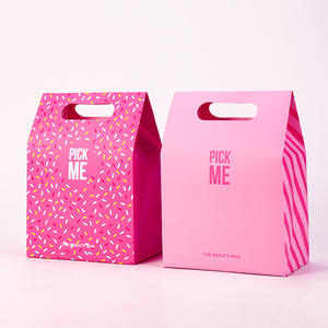 Bolsa <span class=keywords><strong>de</strong></span> Embalaje <span class=keywords><strong>de</strong></span> Cartón Rosa con su Propio Logotipo para Venta al por Menor <span class=keywords><strong>de</strong></span> Joyería, Artículos <span class=keywords><strong>de</strong></span> Boda <span class=keywords><strong>de</strong></span> Lujo y Pequeños Regalos Exquisitos. - Product Image 1