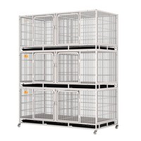 Cage à pigeons professionnelle en fer anodisé respirant pour l'élevage et l'accouplement à usage domestique, grande capacité