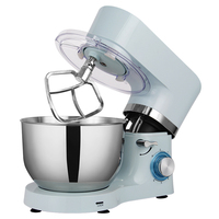 Robot de cuisine, mélangeur électrique, avec pot de 5,5 l et 6,2l l, en acier inoxydable, pour gâteau, nourriture