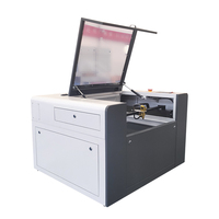 Machine de gravure laser CO2 CNC 4060 50W pour bois, contreplaqué, non-métaux, pierre, caoutchouc, avec rotation à 360 degrés, refroidissement par eau et haute sécurité