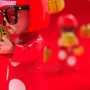 Sculpture d'art de citrouille à pois <span class=keywords><strong>Yayoi</strong></span> Kusama, leader des tendances, figurine décorative, poupée artisanale, cadeaux faits à la main, artisanat en résine - Product Image 5