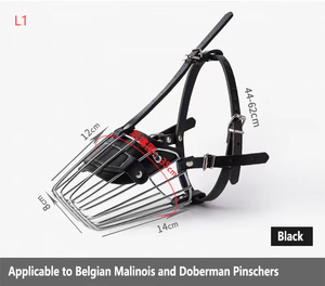 ที่หุ้มปากกระเป๋าหนังสำหรับยุทธวิธีสำหรับสุนัขขนาดใหญ่ประดับขนนกตกแต่งด้วยกระดุมแบบปิด - Product Image 6