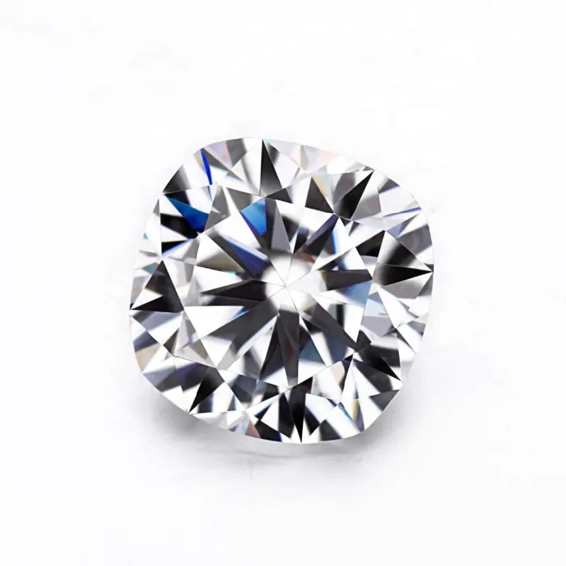 Factory Supply 0.1ct-15ct Moissanite 0.1ct-4ct Super White D Color Clarity VVS Square Cushion Cut Shape Used For Jewelry set